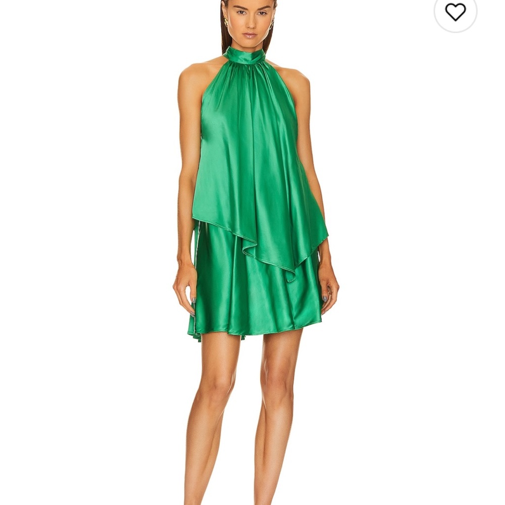 Micheal Costello x Revolve mini dress in bright green